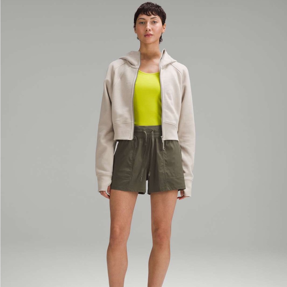 Lululemon Dance Studio High-Rise Short 3.5" in Army Green